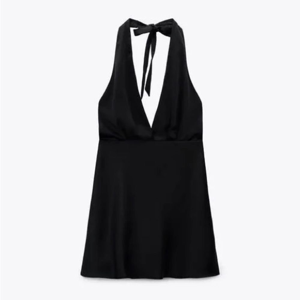 Women's Zara satin effect mini dress summer 2023. Size small